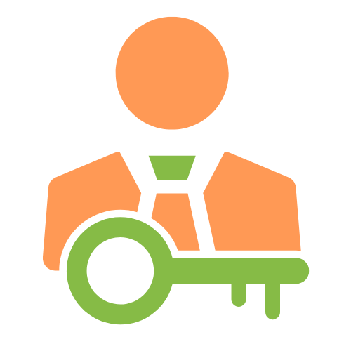 Icon eines Männchens mit Schlüsseln in Dülken